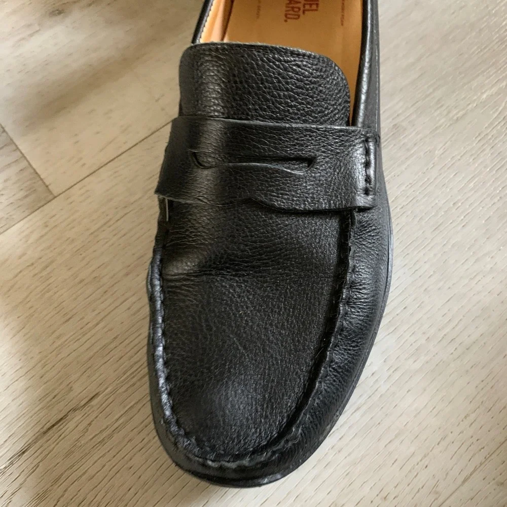 Samuel Hubbard Mens Black Free Spirit‎ Leather Loafers